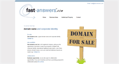Desktop Screenshot of fast-answers.com