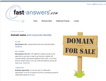 Tablet Screenshot of fast-answers.com